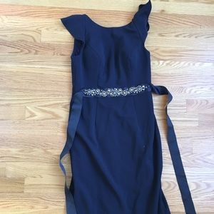 Adriana Papell Navy Gown